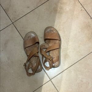 Born Women's Brown Strappy Sandals -Sz 10